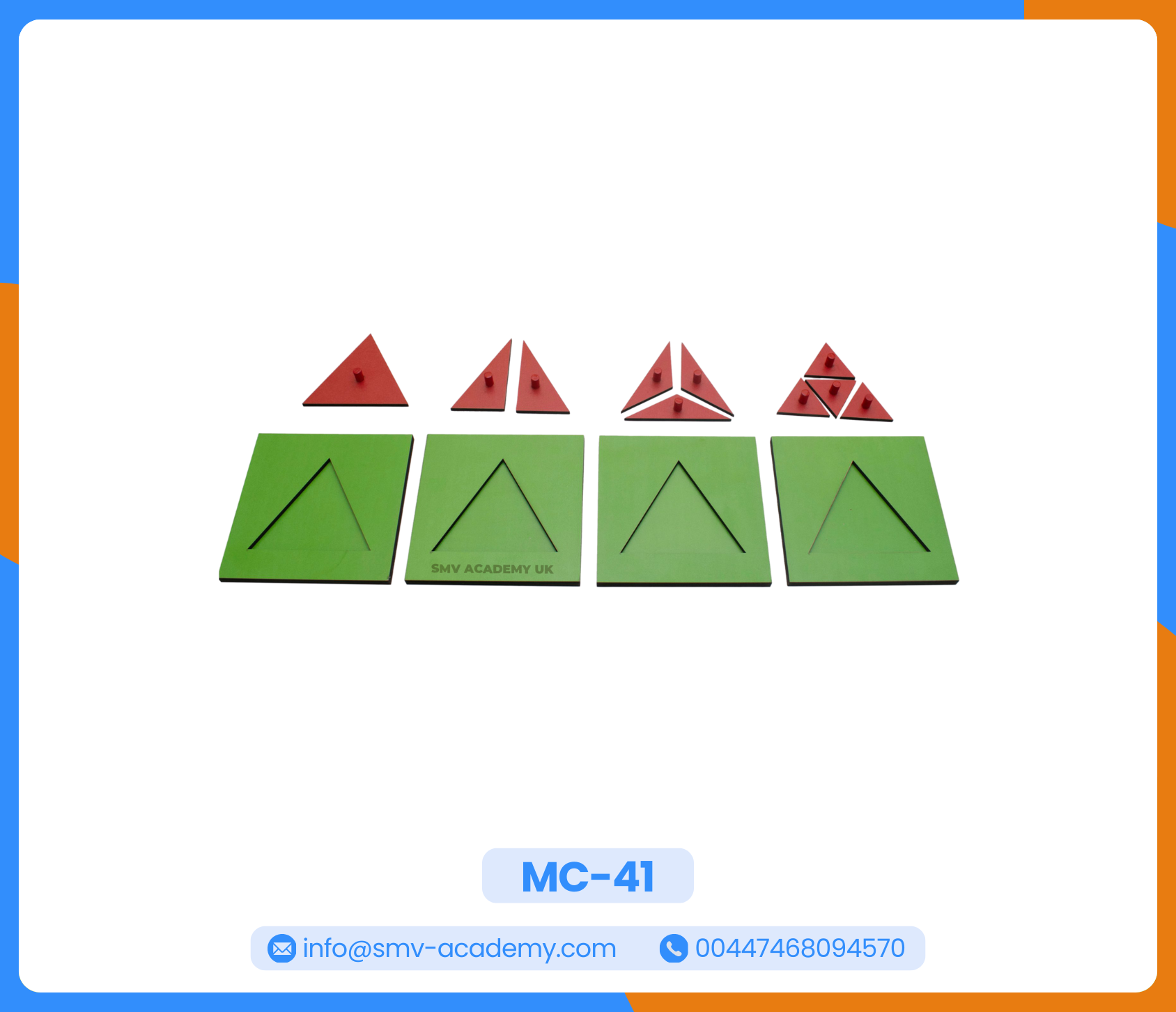 كسور المثلث - Wooden Triangle Fractions